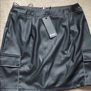 Nasty Gal Give Me a Mini Faux Leather Skirt
